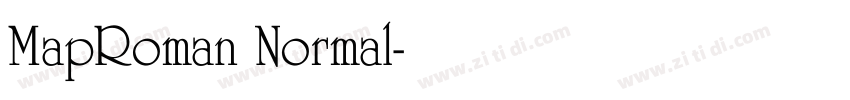 MapRoman Normal字体转换